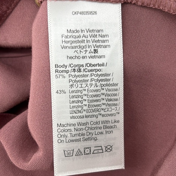 Madewell Darted Button-Up Shirt in Satin Woodrose pink size 00 NWT NN947 - Picture 11 of 14